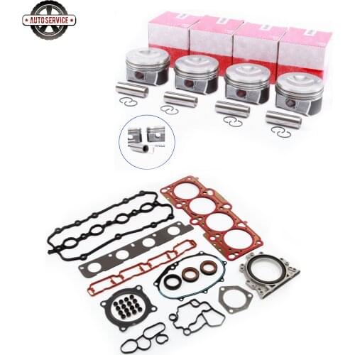 New 06F198151A Engine Pistons & Cylinder Head Assembly Repair Kit For VW Jetta Passat Golf Audi A3 A6 TT Skoda 2.0T 06A103171G/B