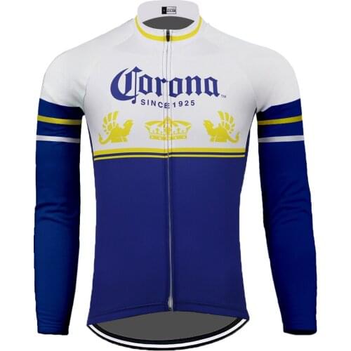 Beer Long Sleeve Cycling Jersey Or Thin Bike Wear Jacket Windproof Cycling Clothing MTB Maillot Ciclismo Manga Larga