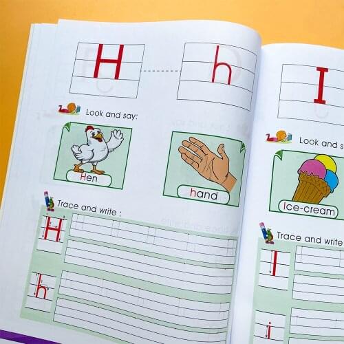Baby Learning 26 Letters Alphabet Handwriting Practice Workbook for Kids Preschool with Sight Words for Pre K Kindergarten