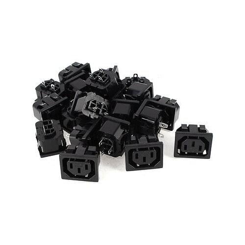 20 Pcs AC 250V 10A IEC320 C13 Female Power Socket for Rice Cooker