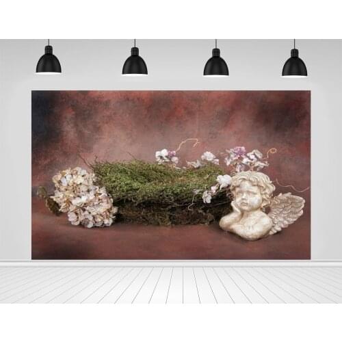 Scopiso Photography Backdrops Love God Statue Birds Nest Infant Vinyl Photographic Backgrounds Photo Studio Decoration Props