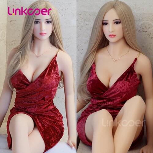 Linkooer 165cm Sex Dolls Real TPE Korean Beauty Adult Love Doll Sexy Breast Ass Lifelike Blonde Sexual Dolls for Man Pussy