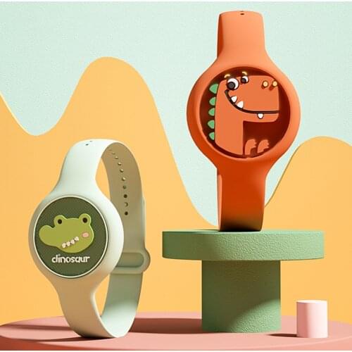 Silicone Mosquito Repellent Watch Children Cartoon Summer Insect Repellent Bracelet Lightweight Waterproof Wrist Band Bracelet
