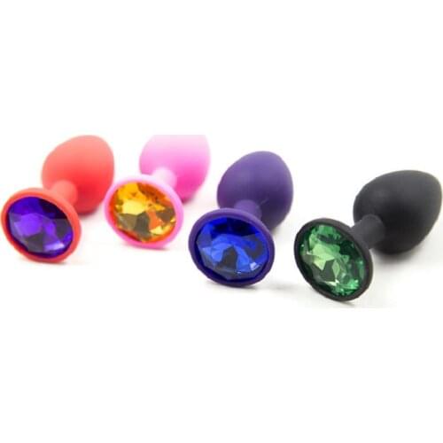 Silicone plug Butt Plug Vagina Ball Pyrex silicone Anal Dildo Bead Fake Penis Adult Masturbate Sex Toy for Women Men Gay