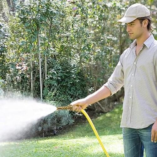 4'' Adjustable Brass Hose Nozzle Garden Irrigation Spray Gun Adjustable Brass Sprinkler Garden Hose Sprinkler System Car Wash la