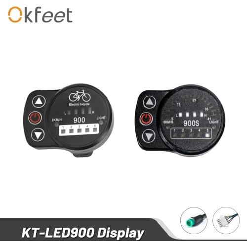 Okfeet KT led 900s 900 ebike Display Electric Bicycle 36V 48V LED Display For Electric Bike