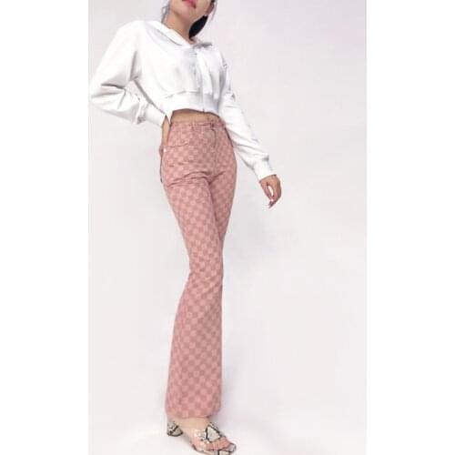 UVRCOS Women's Plaid Trousers