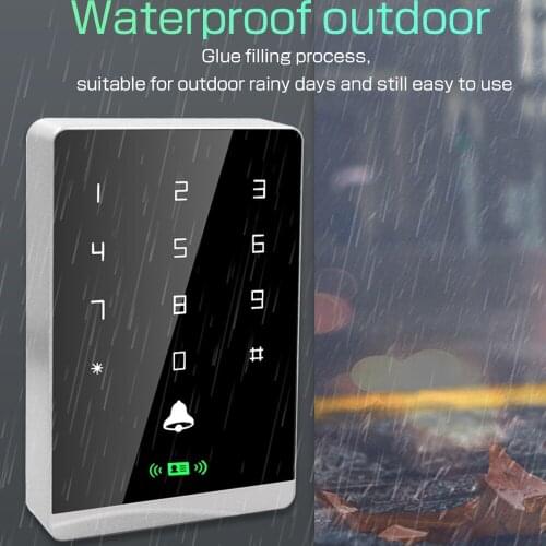 Waterproof RFID Access Control Card Reader 125Khz 13.56Mhz Wiegand reader support use nfc phone to unlock door for home security