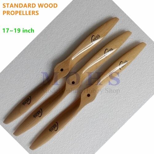 High quality RC model wood propeller wooden props 17 18 19 inch beech gasoline propellers aircraft airplane propellers