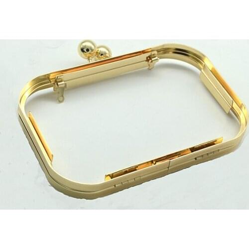 Gold clutch frame Box clutch frame Box purse frame box bag frame 16 x 10 cm