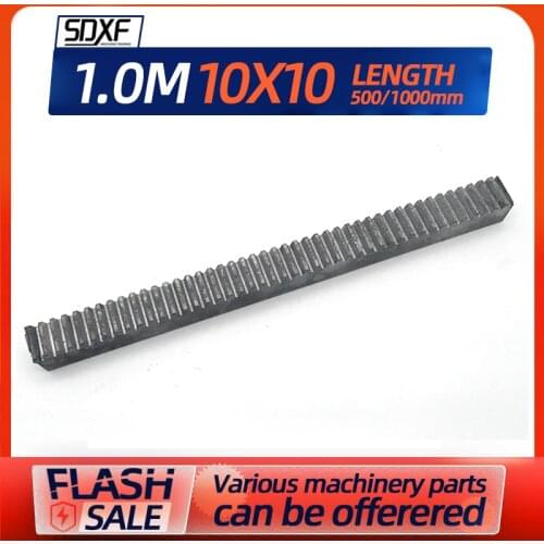 1Mod 10 * 10 500mm 1000mm precision gear rack cnc rack (straight teeth) toothed rack cnc machine