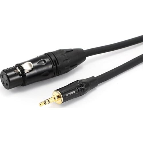 1Pcs fever audio cable 3.5mm headphone plug to 3-core XLR female/male mixer condenser microphone cable