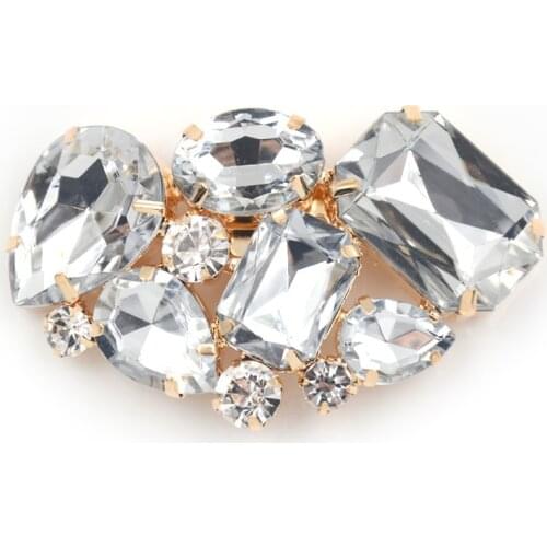 1pcs Bridal Wedding High-heel Shoes Clips Crystal Rhinestone Charm Decoration Metal Material Shoe Accessories