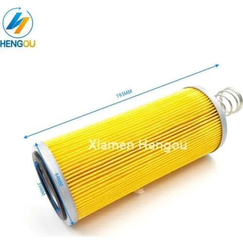 1 Pieces Free shipping I2 Offset printing filter size 193x64x39mm yellow air filter with spring
