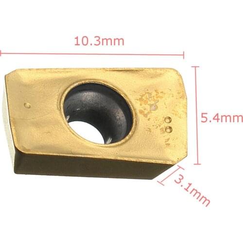 10x Wood Turning Working Lathe Cutter APMT1135PDER -BP010 Gold