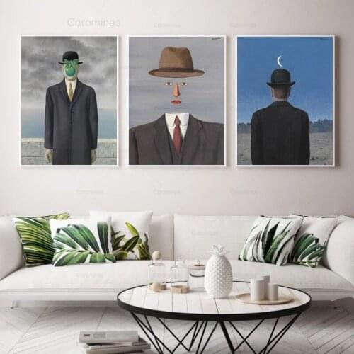 Abstract Margaret Mens Hats Canvas Painting Posters and Prints Unique Wall Art Pictures for Living Room Aisle Decoration Poster