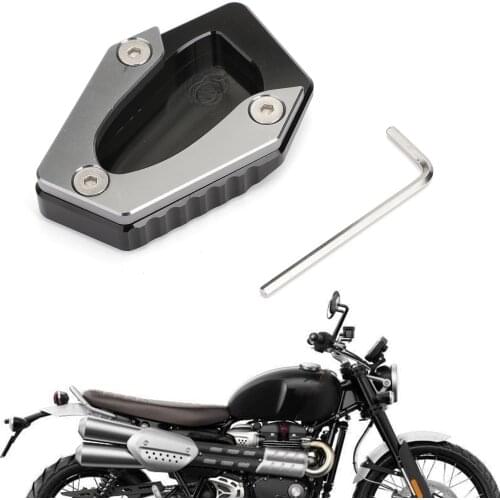 Artudatech Kickstand Enlarger Plate For TRIUMPH STREET TWIN 2016 2017 2018 2019 Accessories