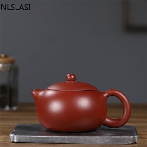 WSHYUFEI Yixing teapot dahongpao xi shi tea pot chinese kettle pure Handmade purple clay drinkware suit Ball hole filter 240ml