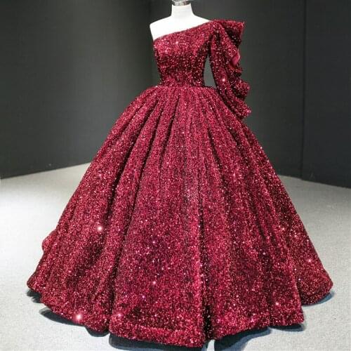 Женские вечерние платья на одно плечо Crockoonboo China At AliExpress