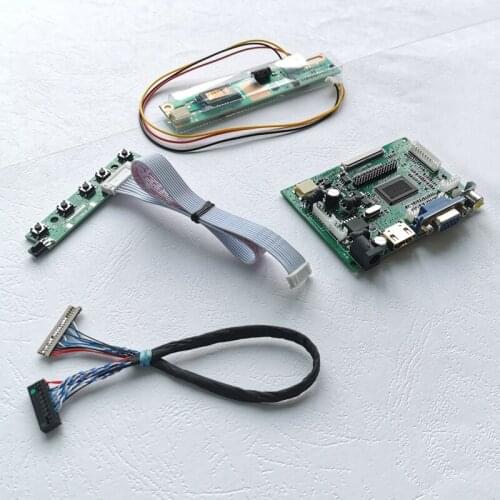 For N141X3/N141X5 VGA 2AV laptop screen 14.1" 1CCFL inverter 1024*768 LVDS 20-Pin LCD screen controller drive board DIY set