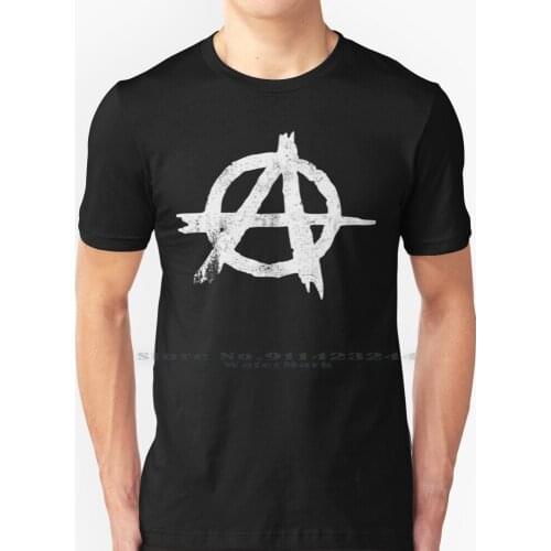 Anarchy T Shirt 100% Pure Cotton Punk Anarchy And Roll Bands Concert Sledge Hardcore Attitude Music Grunge Goth Indie N Roll