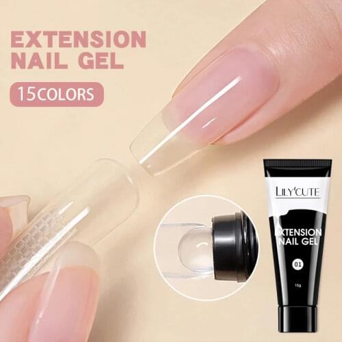 KOSKOE Nail Extension Gel Clear White Pink UV LED Building Gel Nail Tips Enhancement Slip Solution Quick Extension Gel
