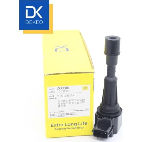 DEKEO Ignition Coils For Ford Fiesta (MK7) 1.3L ZJ 1.5L ZY Mazda 2 1.3L ZJ 1.5L ZY 3 (BL) 1.6L Z6 ZJ20118100A