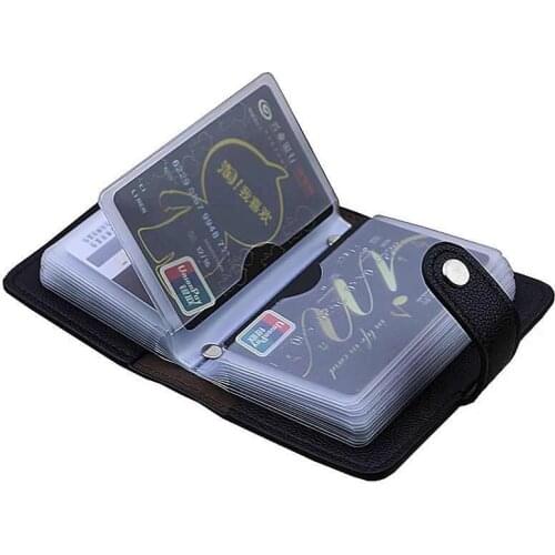 24 Cards High Capacity Card Organizer Wallet High Quality Bank Credit Card Case Unisex Business Card Holder Wallet ID Holders