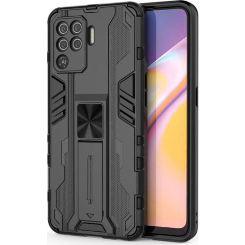 Magnetic Kickstand TPU Bumper Armor Shockproof Case For OPPO A94 F19 Pro Reno 5 Lite 5F Lens Protection Hard PC Back Cover Coque