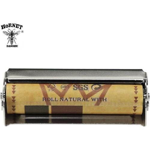 HORNET DANGER 78MM Metal Cigarette Rolling Machine 1 1/4 Size Cigarette Maker Hand Roller Papers