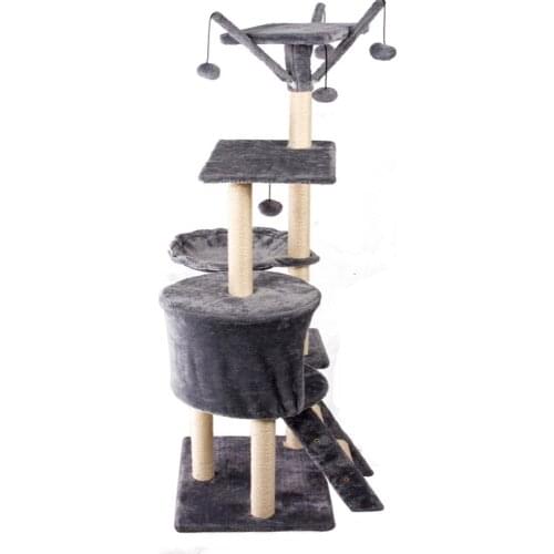 Multi-Level Cat Tree Condo Pet With Sisal Scratching Posts Perches And pet house