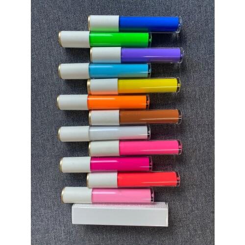 12 Colors Neon Eyeliner Kit UV Blacklight Makeup Waterproof Colorful Liquid Eye Liner Pen Glow Under UV light Private Label