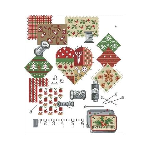 NN xiaoyi cotton self-matching cross stitch Cross stitch RS cotton comes with Ve sewing Christmas patchwork