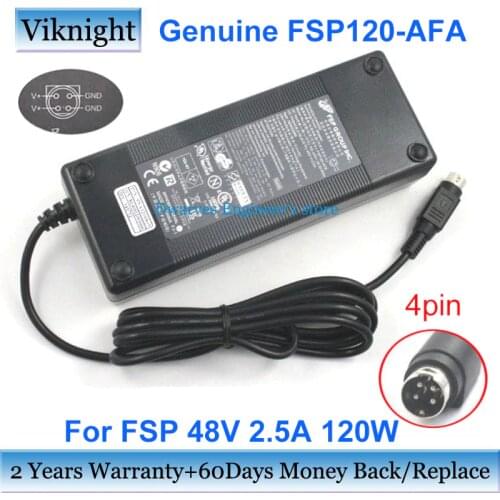 Genuine FSP120-AFB 48V 2.5A 120W Power supply adapter FSP120-AFA For Ci SCO SG300 SG-300-10P SF302 SG200-08P FSP AC Charger 4Pin