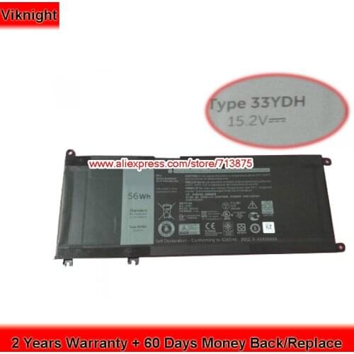 Genuine 33YDH Laptop Battery for Dell Inspiron 17 7000 7778 15.2V 56Wh