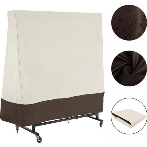 For Ping Pong Outdoor Table Dust Covers Protector 300D Heavy Duty Waterproof UV Resistant Tennis PingPong Table Storage Cover