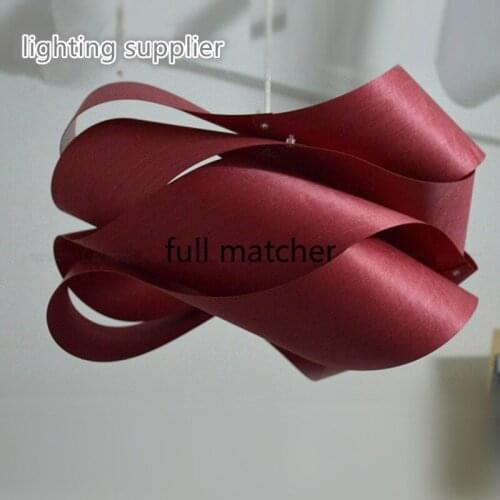 Modern Wooden 42/65cm Pendant Lights Suspension Spanish White/Red Abajur Hanglamp Led e27 Luminaria Bedroom Lamp Light Fixtures