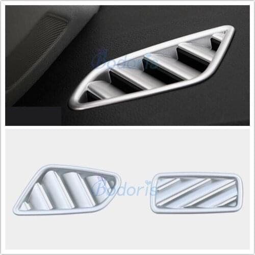 Car Styling Chrome Interior Dashboard Side Air Vent Cover AC Outlet Protector Panel LHD For AUDI Q3 2019 Accessories