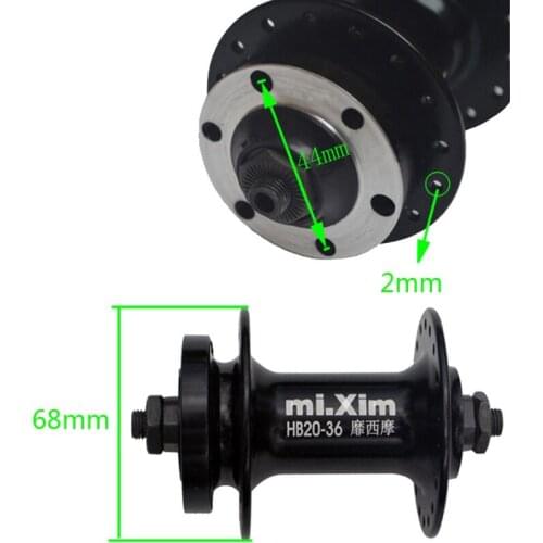 U7EF Bike Disc Brake MTB Casette Bearing Hub 32 36H Front Rear Hub Set with Quick Realse Lever Skewers Axle