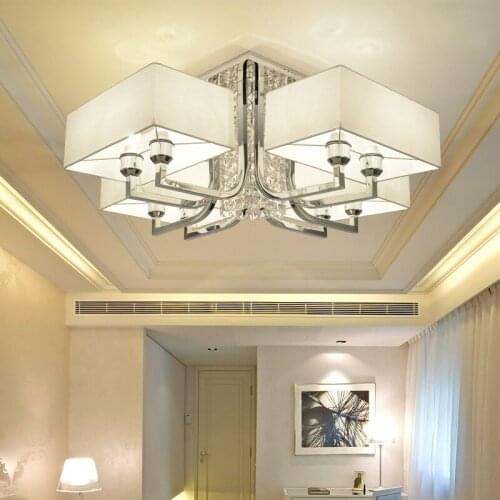 European crystal Light K9 modern minimalist atmosphere restaurant lights bedroom LED creative ceiling lights Villa light LO81610