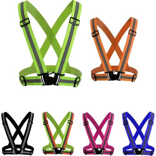 Bike Night Cycling Safe Reflective Vest Night Traffic Work Running Cycling High Visibility Reflective Jacket Vest equipment