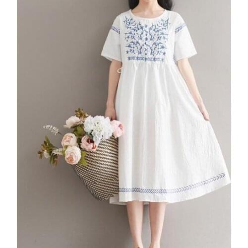 Летние платья из льна Xulanbaby China At AliExpress