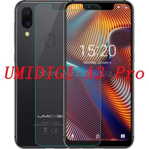 Smartphone 9H Tempered Glass for UMIDIGI A3 Pro Explosion-proof Protective Film Screen Protector cover phone
