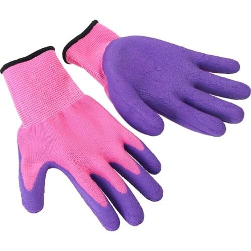 1Pair Breathable Children Gardening Gloves Durable Waterproof Toddlers Non-slip Anti-stab Handwork Protective Gloves