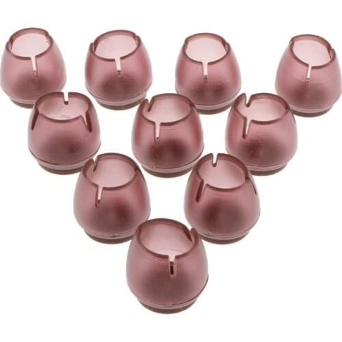 10x Round Chair Leg Floor Protectors, Non-Slip Chair Caps Floor Furniture Coffee