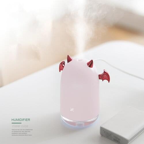 230ML Little Devil Air Humidifier USB Aroma Essential Oil Diffuser For Home Office Aromatherapy Humidification LED Night Light