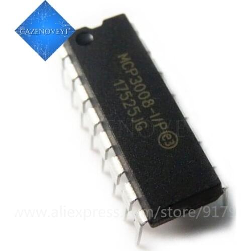2pcs/lot MCP3008-I/P MCP3008 DIP-16 In Stock