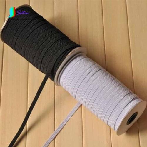 Sewing Accessary Handmade DIY Necessary Basic Tool Black or White Color Mask Elastic Band S0023 Bulk 30Meter Width 3/5/6/8/10MM