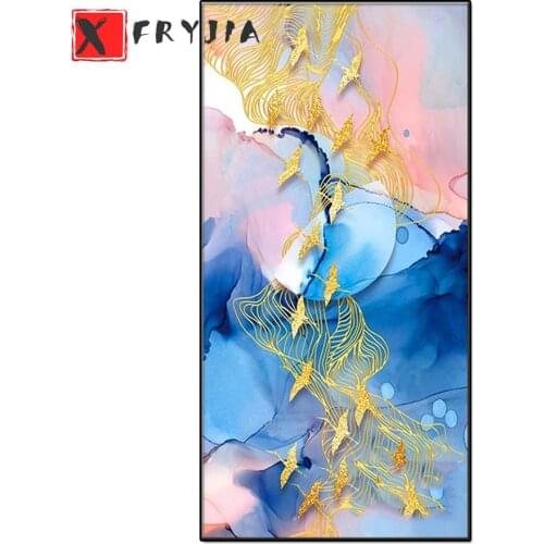 Big Size Diamond Painting Blue sea Golden Bird Seagull 5d Diy diamond Art Picture Of rhinestone Diamond embroidery ,home Art