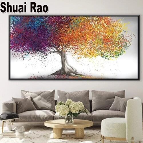 Large Size diamond painting,full,square,round diamond embroidery Abstract tree,mosaic diamond diy handwork puzzle diamant Art